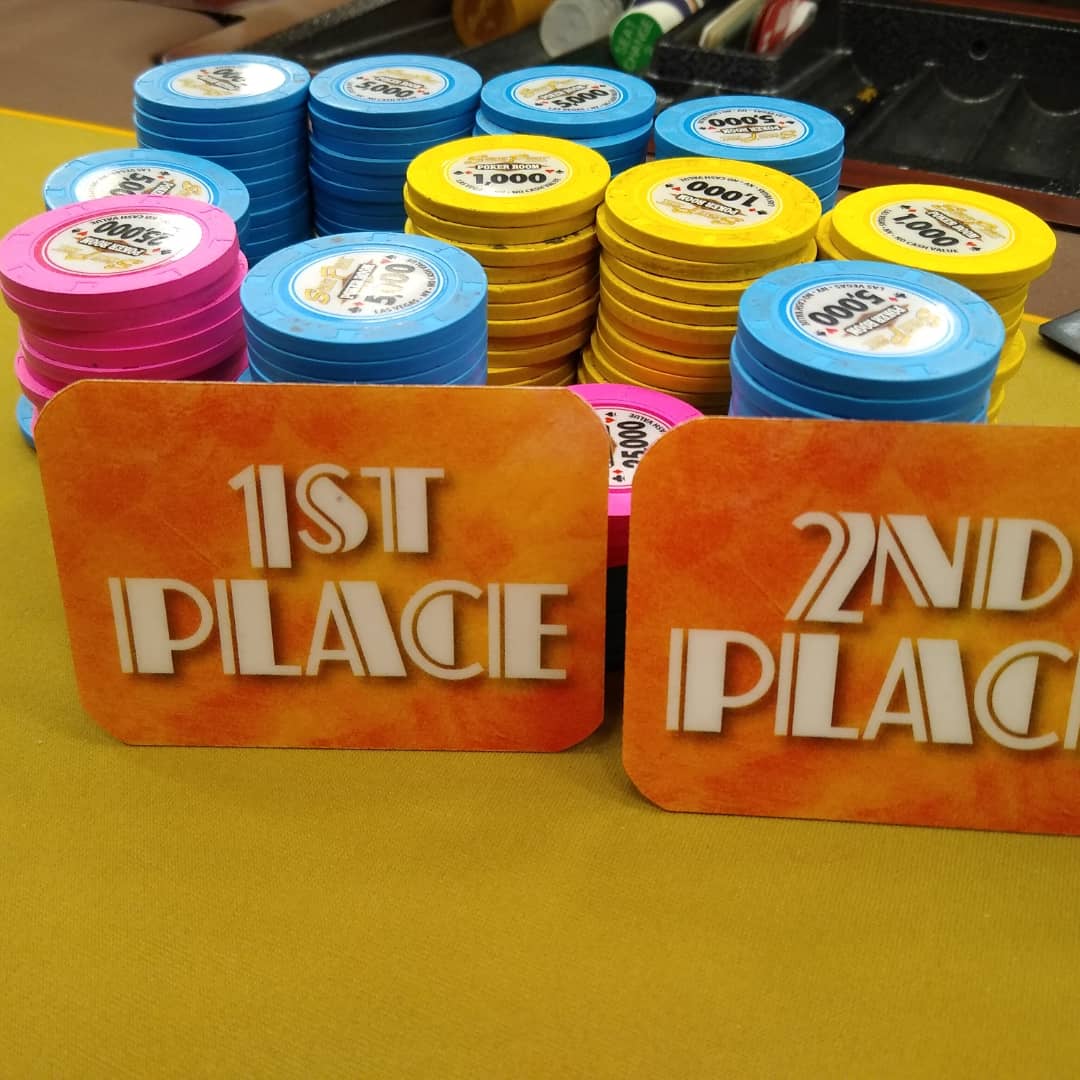 SPPokr's tweet photo. Congratulations to the final two of our 10am tournament! Raymond T and Clement W decided to chop it heads up after battling through a field of 112.
Join us for tonight's $150 Deepstack with a guarantee prizepool of $18,000!!!
#bestdaily #poker
@SPPokr
@southpointlv https://t.co/xYiJSwr3Qw