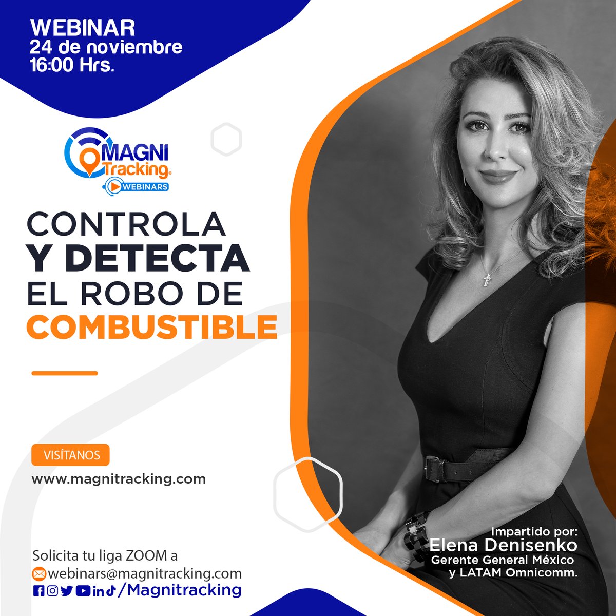 MagniTracking's tweet photo. #MagniTRACKINGWEBINAR:  “⛽️ Controla y detecta el robo de combustible”🚨⚠️
✅Registro: https://t.co/BhgH91nmnR

#MagniTRACKINGWEBINAR #Magnitracking #Combustible https://t.co/yJv3XMCIbr