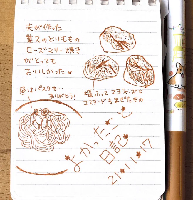 21-11-17 よかったこと日記🍗 