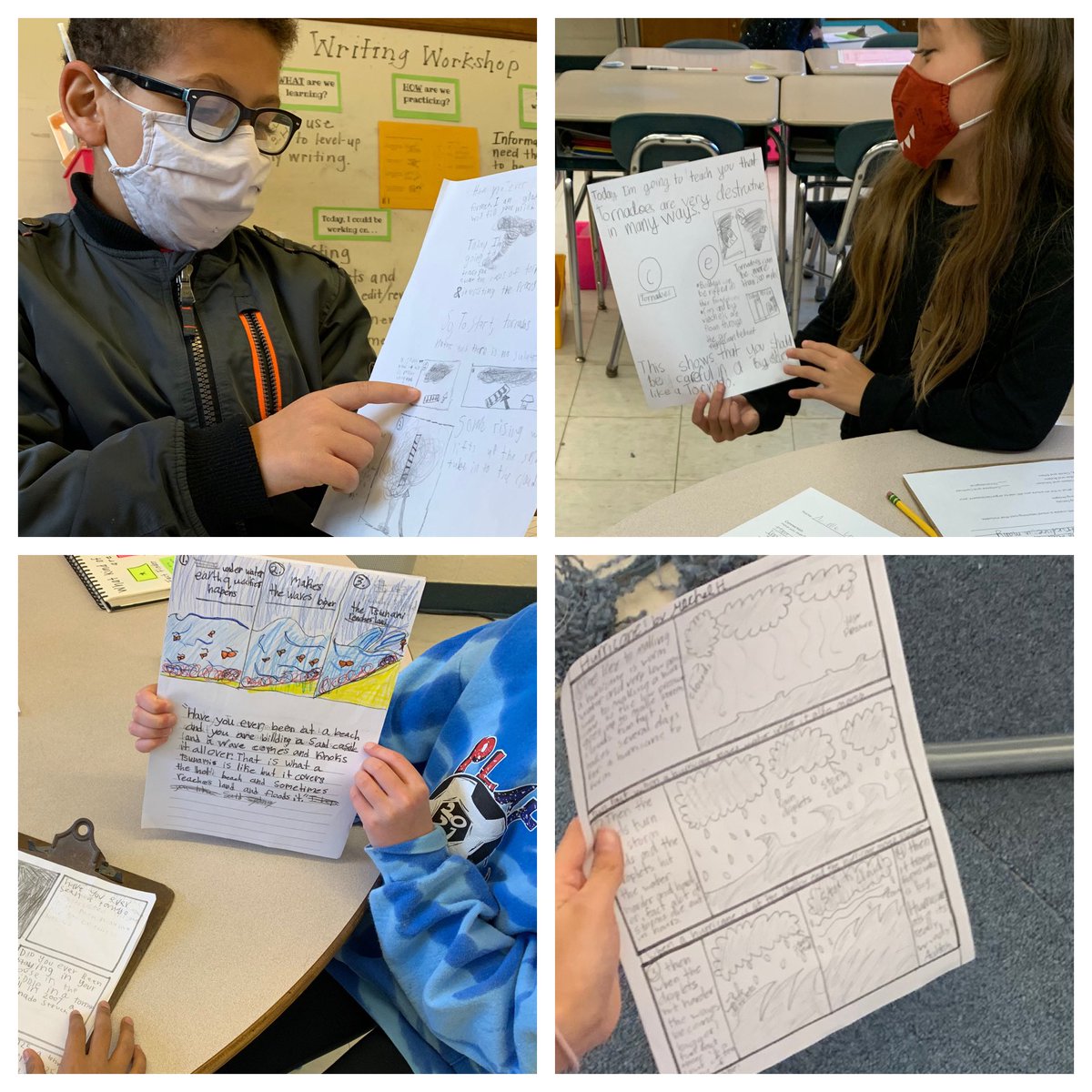 QuimbysClass's tweet photo. Researchers create plans and visual tools before teaching: How will you hook your audience? What’s your teaching point? What supporting images will you create? What paper design do you need? Bring your vision to life. Now, use those explaining voices &amp; teaching fingers! #TCRWP https://t.co/zCVum3ArLl