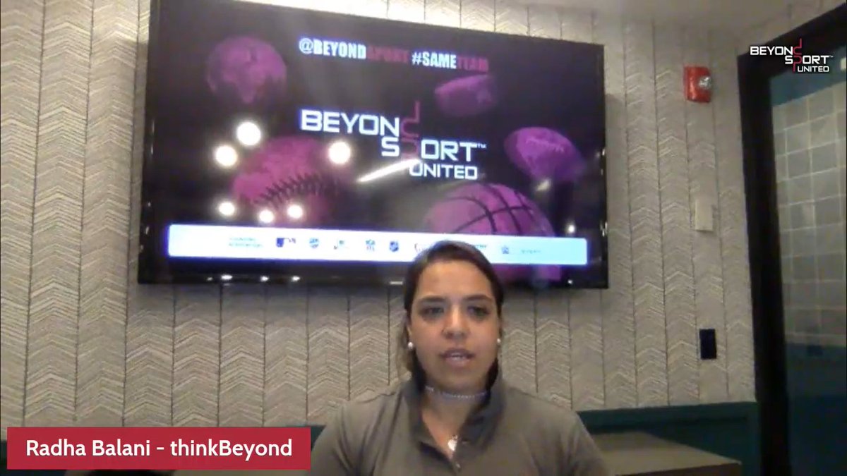 "We need to recognize the intentional use of sport can create space &amp; time for individuals &amp; communities to heal but only if we get our own house in order first - and that requires courage, collaboration &amp; challenging conversations," <a href="/RB_Radha/">RADHA BALANI</a> closes out #BeyondSportUnited Day 1