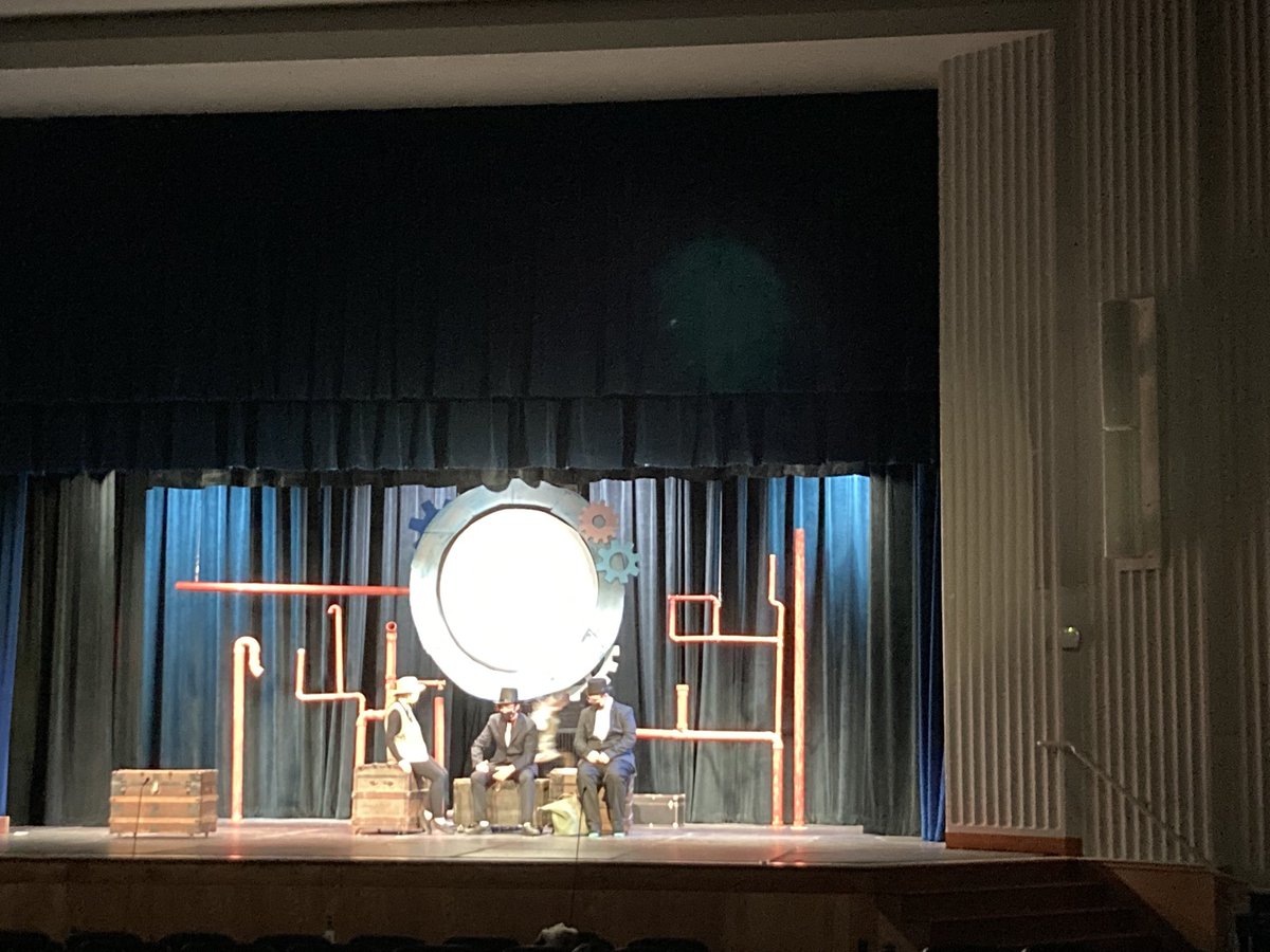 awhsdramabees's tweet photo. Where are these travelers going? Find out when the curtain rises Friday 11/19&amp; Saturday 11/20 at 7pm🎭 Around the World in 80 Days https://t.co/XrixFWvLDQ