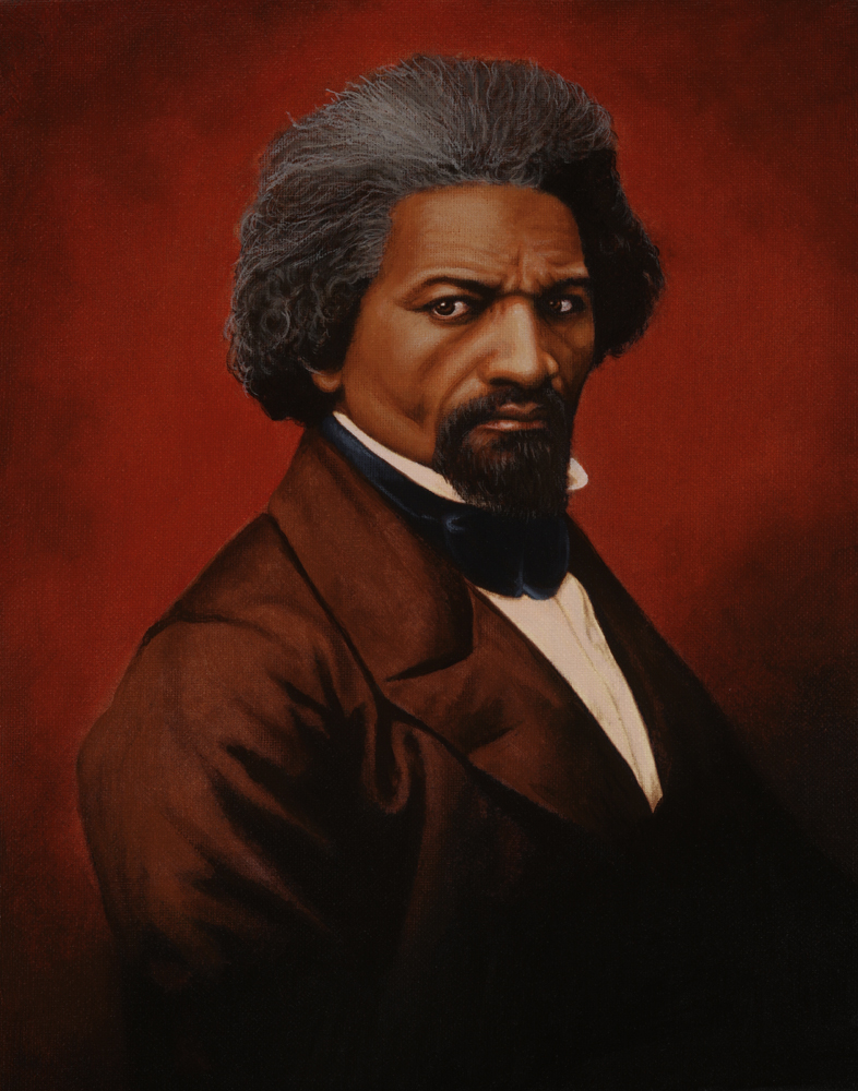 A commission of Frederick Douglass I just finished.  Acrylic on canvas 11