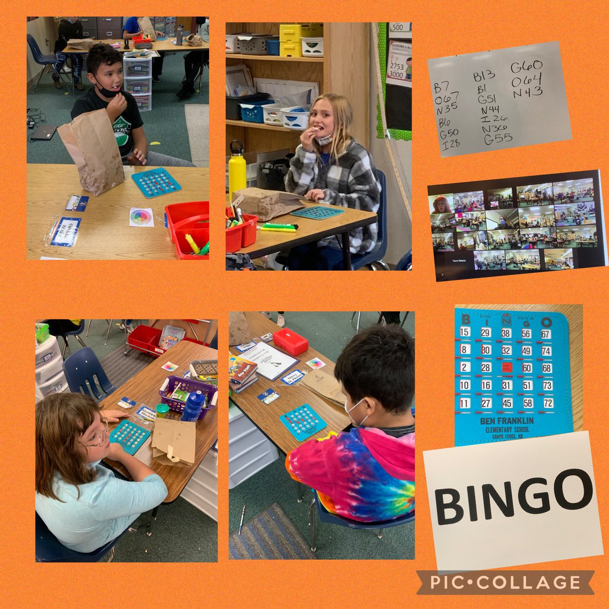 5thPhelps's tweet photo. 🦃 School-wide Turkey BINGO 🦃 was a hit this afternoon and the 🍿 was an added bonus! Thank you BF PTO!  @BFroadrunner https://t.co/pN2L6p3BmB