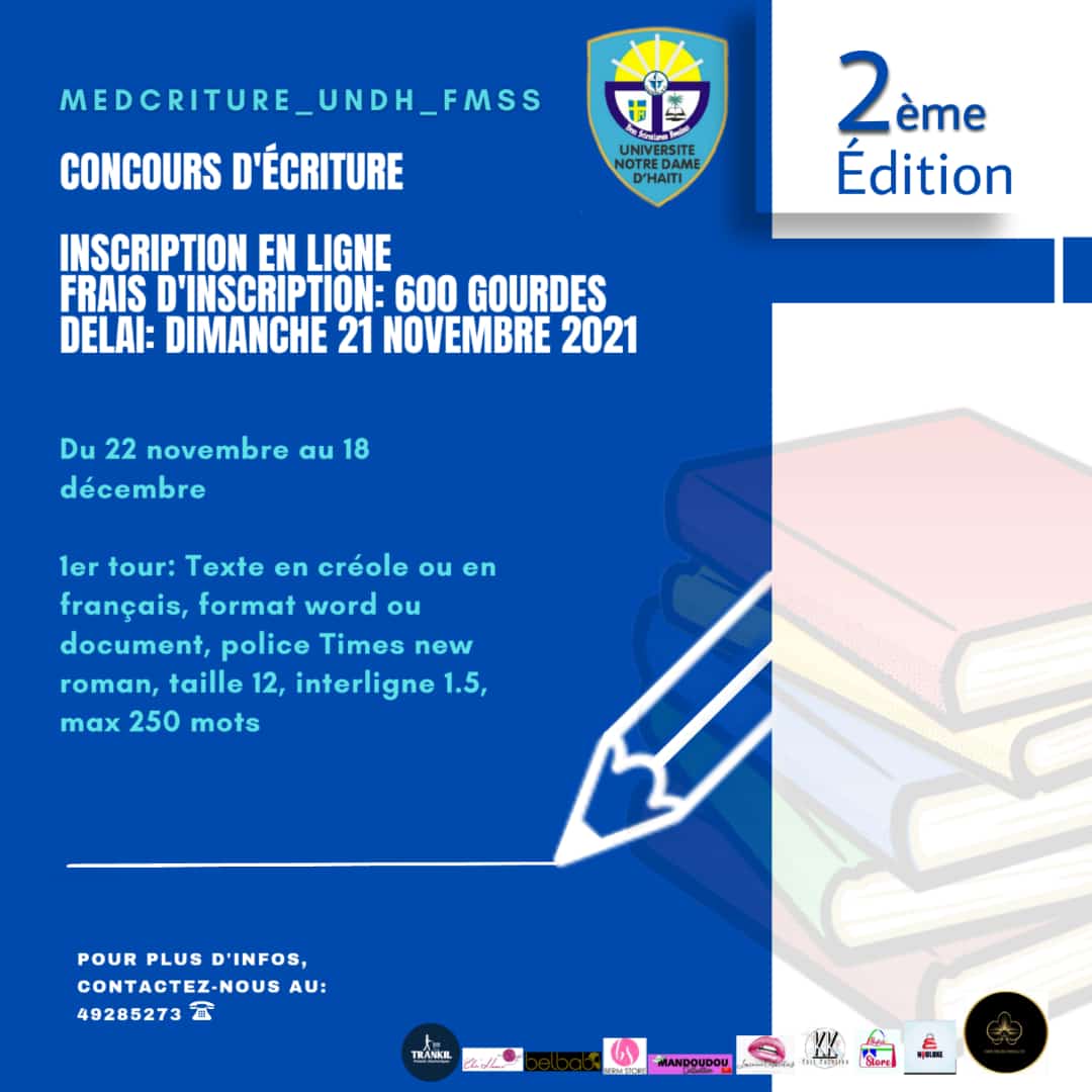 La 2e édition de Medcriture est lancée. Inscrivez vous dès maintenant.