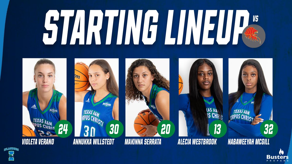 Starters tonight against St. Thomas (TX) in the Dugan Wellness Center.

#ShakasUp // #BustersPropane