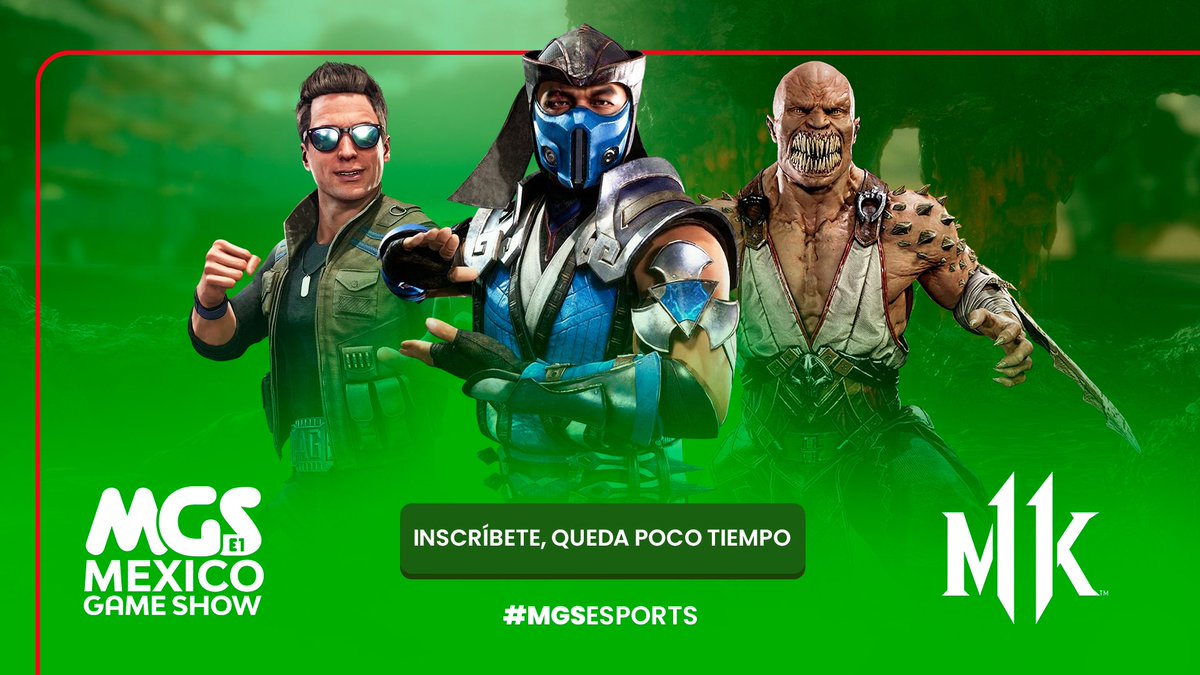 ¿Todavía no te anotaste al torneo de #MortalKombat organizado por <a href="/TemporadaJuegos/">TDJ</a>? 👊🏻

¡Házlo ahora! El tiempo se agota y perderás la oportunidad de competir por 1250 dólares y hacerte de la primera edición de #MGSEsports.

🔗 ags.tdj.gg/mexico

¡Nos vemos en #MGS2021! 🇲🇽