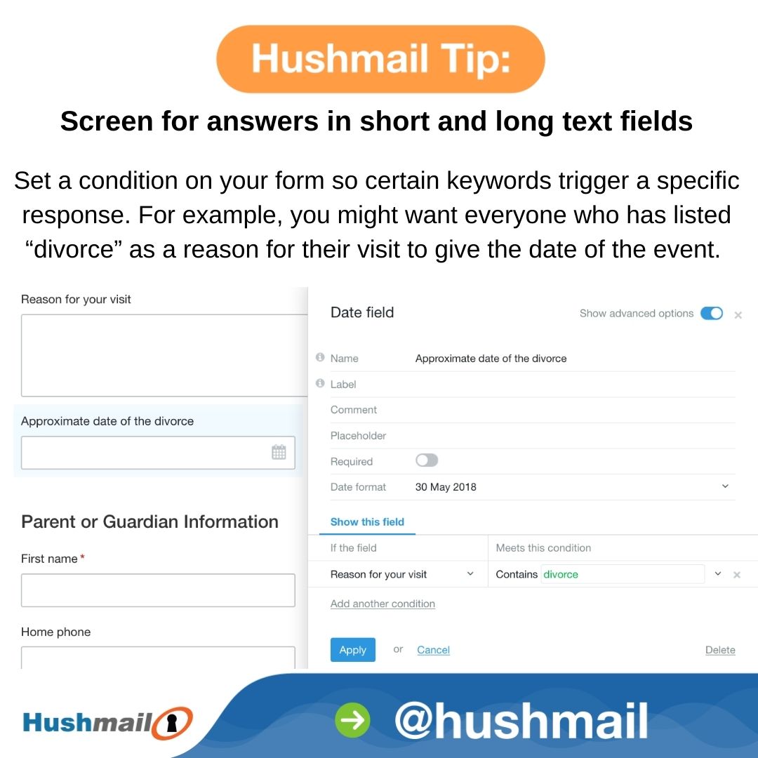 hushmail's tweet image. #secureonlineforms #webforms #onlineintakeforms