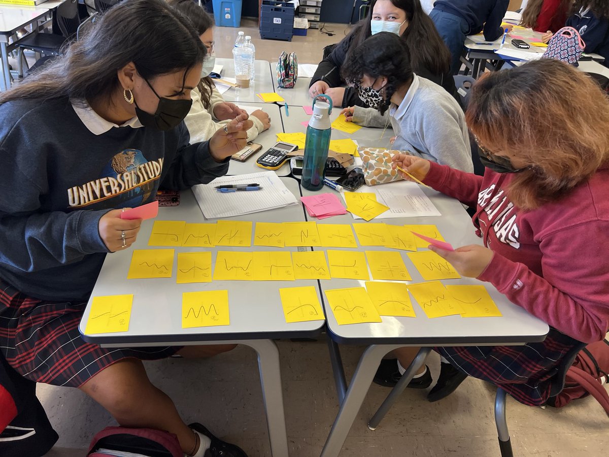 mathteacher09's tweet photo. Here you see some of our kids enjoying their #MathLife adventure. On our way to 100% w/ 5’s. 💪💯 https://t.co/zHAFjOXR8T
