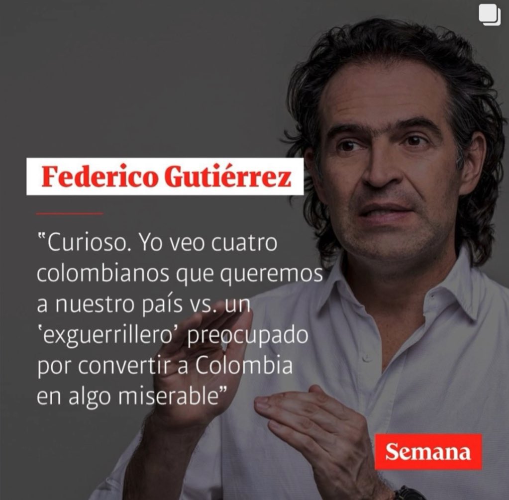 MafeCarrascal's tweet photo. 30 años desde que el M19 entró en democracia, y a este pelele todavía le parece que la condición de "exguerrillero" es una manera de estigmatizar a alguien que ha cumplido con creces su palabra. https://t.co/Tqn1dZNcHL