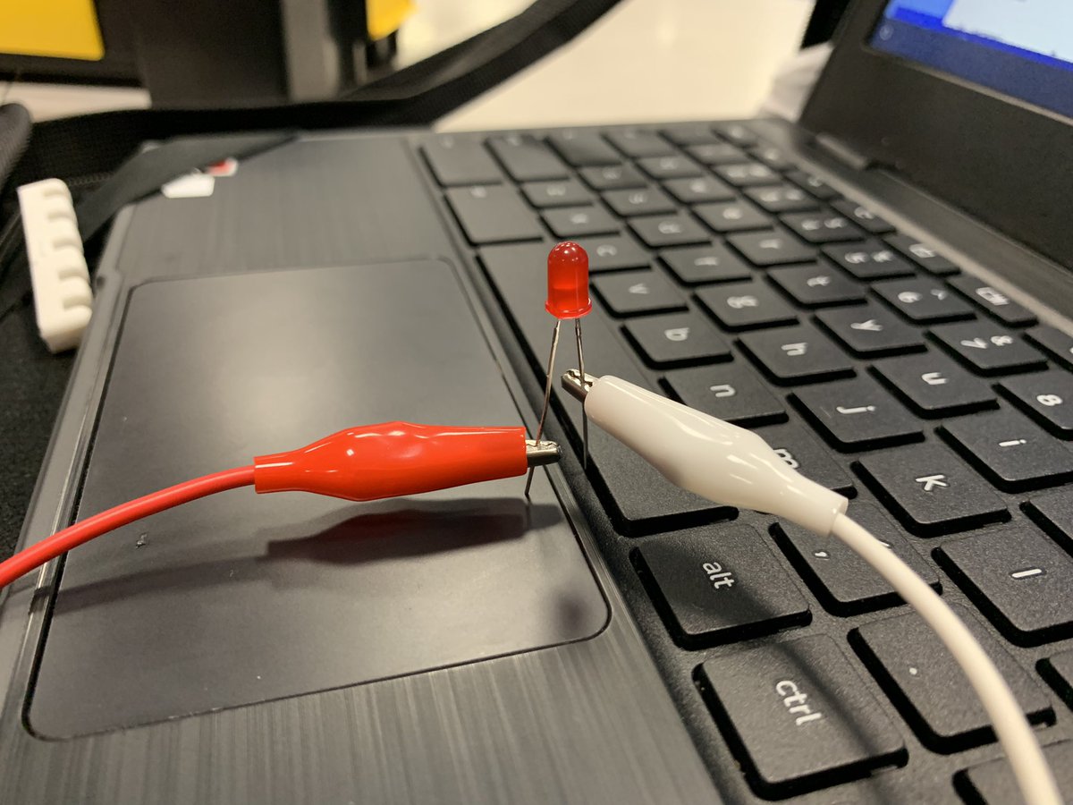 Sevier_Library's tweet photo. 6th grade students coding a LED on and off. On A button press - LED comes on. On B button press LED goes off. “It worked! Look!” “I got mine!” “Hey me too!” It never gets old! Love my job! @KCS_Sevier @MSMakeCode #SevierMeansStem #KCSCodes https://t.co/ohp3dfgzrx