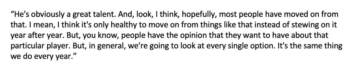 JeffPassan's tweet photo. Yankees owner Hal Steinbrenner spoke on a number of subjects here at the owners' meetings in Chicago. Among them: Carlos Correa. While he didn't directly reference Correa by name, here was his response to a question about whether Correa was a serious candidate to be signed. https://t.co/HoaQBxtsqT
