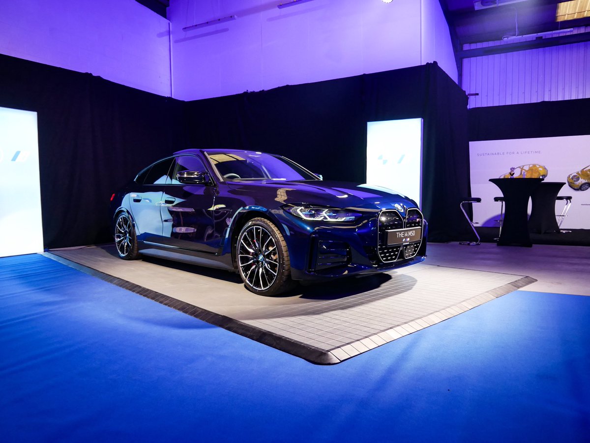 automotiveTEAM's tweet photo. We were happy to have BMW Ireland over this week for the Irish launch for the brand new fully electric BMW iX and i4. We would also like to thank Light Source Production for their help setting up this stage and also to @pmcgphotos for letting us use some of his incredible photos https://t.co/JsYq3VIMw7