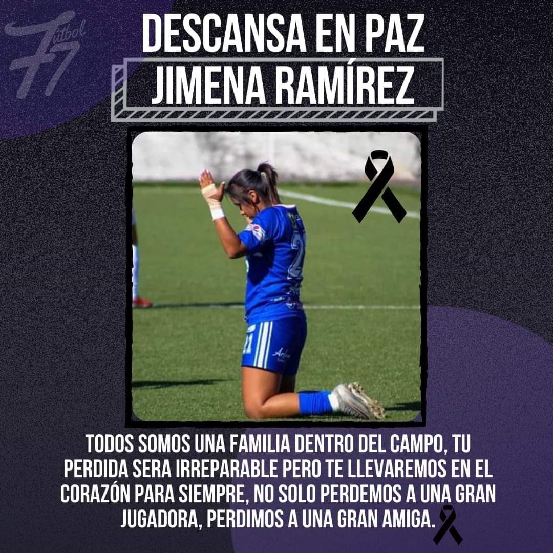 TodosSomosFlor's tweet photo. Con tristeza e indignación lamentamos informar que el cuerpo de Jimena Ramírez ha sido localizado sin vida. 

Expresamos nuestro más sentido pésame con su familia, amigas y compañeras de fútbol. 

#TodosSomosFlor 🌷 #NiUnaMenos

📷: Asociación Salvadoreña de Fútbol 7 https://t.co/zTWvg2sLlm