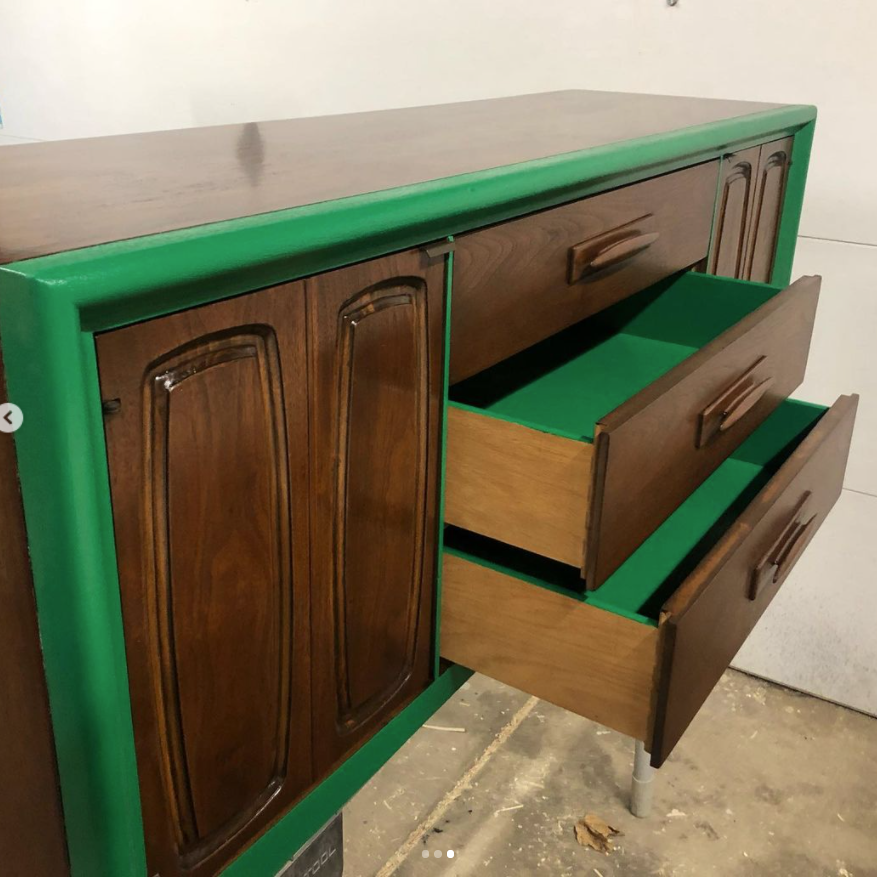 slim fit dress slacks Emerald Green Bedroom Dresser Set – VillelasCo Furniture main image 1