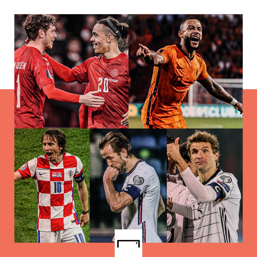 goal's tweet photo. 🇷🇸 Serbia
🇪🇸 Spain
🇨🇭 Switzerland
🇫🇷 France
🇧🇪 Belgium
🇩🇰 Denmark
🇳🇱 Netherlands
🇭🇷 Croatia
🏴󠁧󠁢󠁥󠁮󠁧󠁿 England
🇩🇪 Germany

Every European team to have qualified for the 2022 World Cup so far 🤩 https://t.co/Hs9EDtxUmO