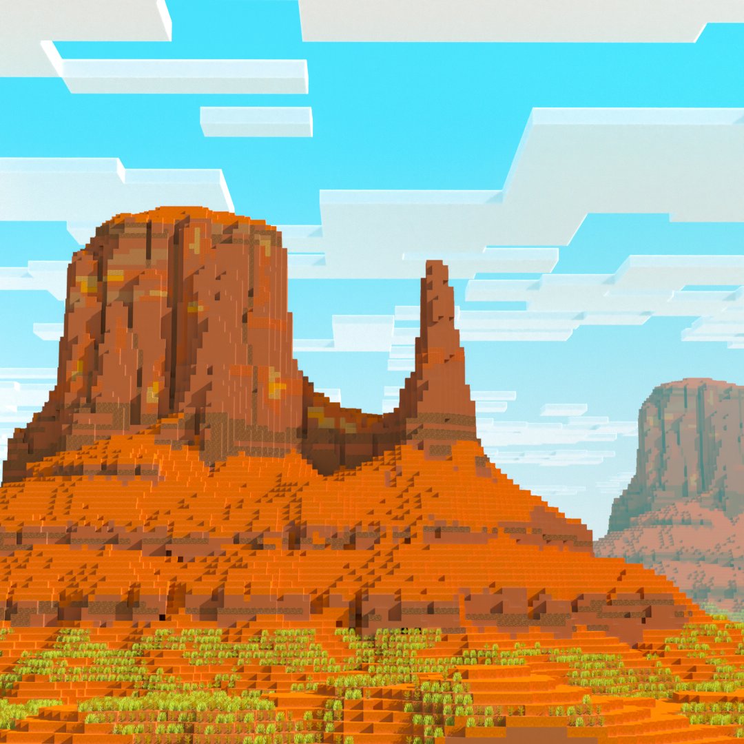 RubenNammensma's tweet image. I tried using the new #Photoshop landscape mixer with my #Minecraft work. Pretty interesting results... 😂