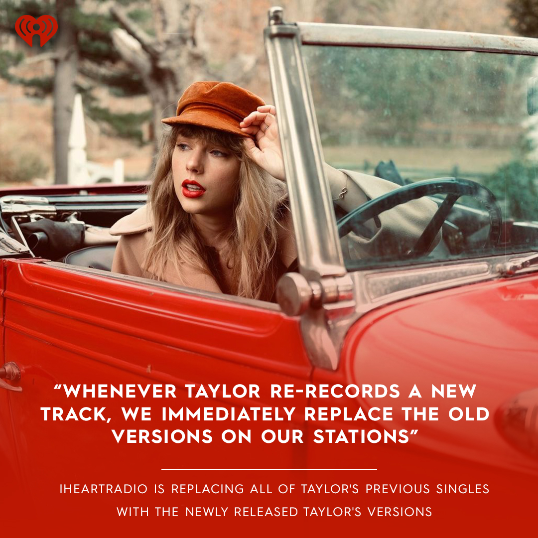 iHeartRadio's tweet image. .@taylorswift13  has been hard at work re-recording her albums, so we&apos;re making sure that music is shared with all her fans 🥰✨👑 #Swifties #TaylorSwift #TaylorSwiftRed 

Full story: ihr.fm/3kLkXPp