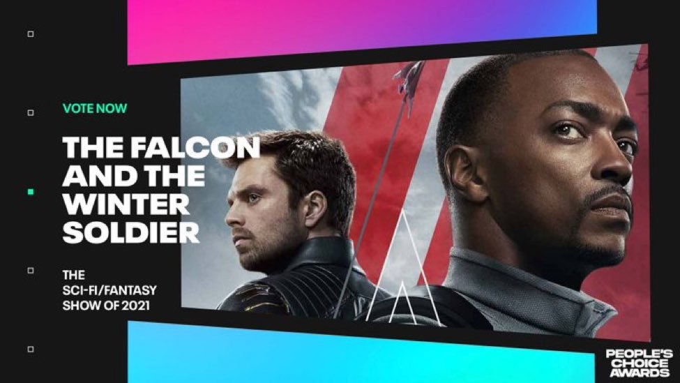 Today 11/17 is the last day to vote for The People's Choice Awards. Retweet this or copy / paste this text and Tweet your vote! We vote for #FalconAndWinterSoldier as #TheSciFiFantasyShow of 2021 #PCAs
