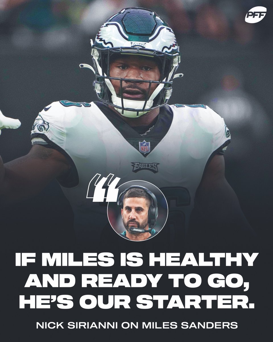 PFF_Fantasy's tweet photo. Feed Miles Sanders 🗣️ https://t.co/9fjIXXw3If
