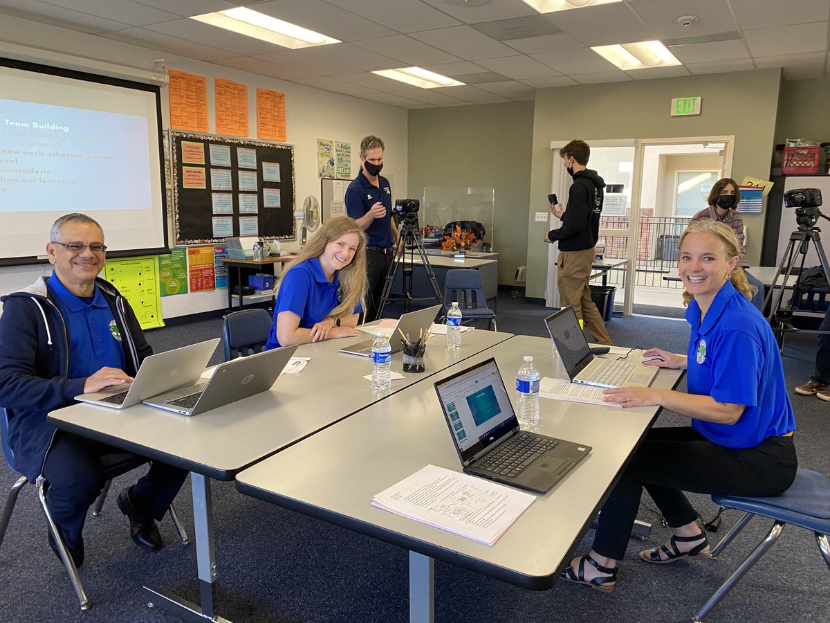 StaceyAdame3's tweet photo. Lights! Camera! Action! Having a great time filming our exemplary Adult Ed PLC team ⁦today for @otan! Many thanks to ⁦@SMUHSD⁩ ⁦@EUHSD⁩ ⁦@ETCN_SanDiego⁩ ⁦@EdEscondido⁩ https://t.co/IjLAP6uGs8