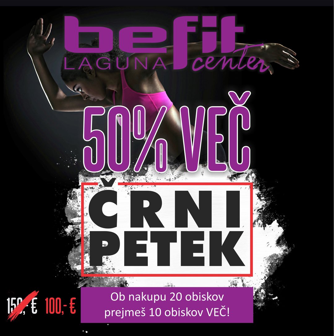 BefitLaguna's tweet photo. ČRNI PETEK - TRENIRAJ 50% VEČ❗️
🤩Črni petek se nam bliža, zato smo vam pripravili posebno ponudbo!🤩
⬇️KLIKNI ZA SPLETNI NAKUP:⬇️
https://t.co/RfjqoMCEGh

...
#črnipetek #blackfriday #blackfriday2021 #fitness https://t.co/uUYf0iPdAn