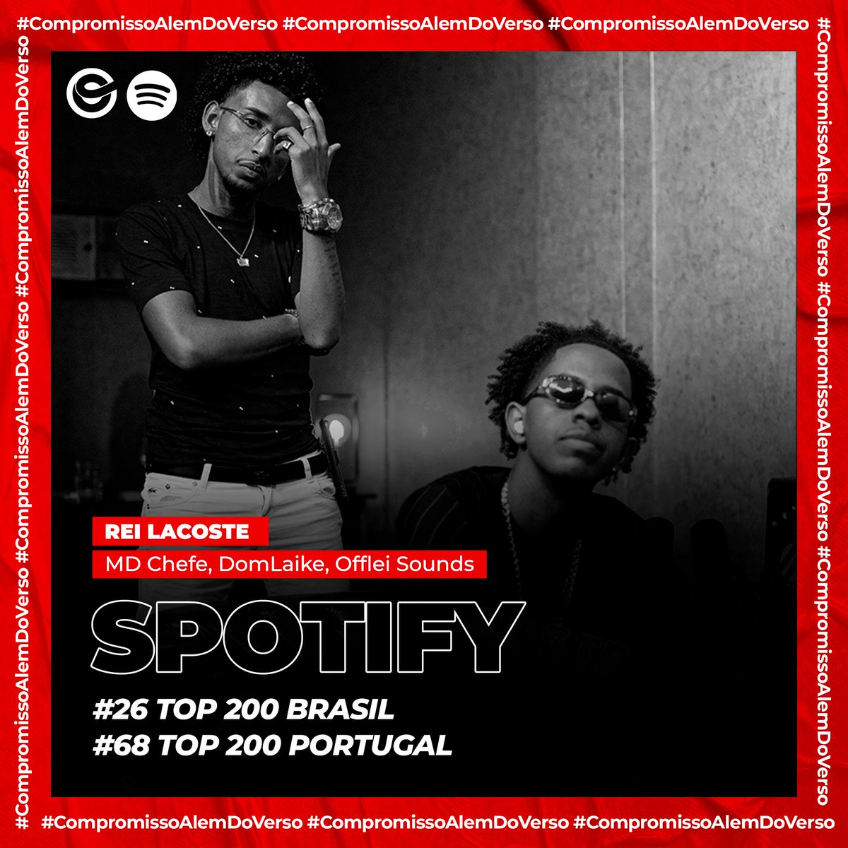 ONErpmbr's tweet photo. Foi aqui que pediram #TopCharts da #FamíliaONErpm? 😲🔥

O rapper @MDCHEFEOFF, um dos principais nomes da cena no Rio de Janeiro, dono do grande hit “Rei Lacoste”, ao lado de @domlaike e #OffleiSounds, estão repletos de conquistas envolvendo a famosa música! 💪✨ https://t.co/oiCZXtKfYy
