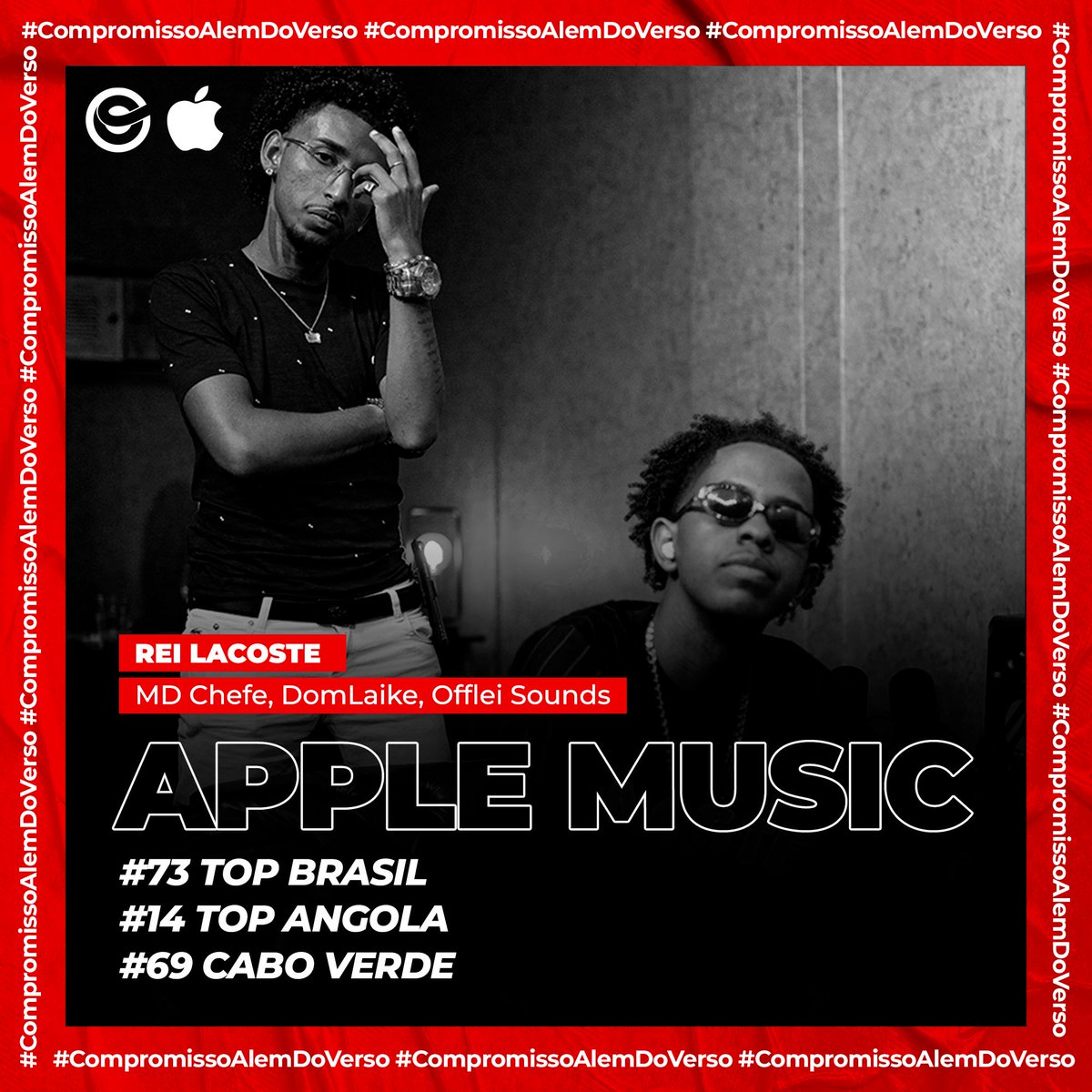 ONErpmbr's tweet photo. Foi aqui que pediram #TopCharts da #FamíliaONErpm? 😲🔥

O rapper @MDCHEFEOFF, um dos principais nomes da cena no Rio de Janeiro, dono do grande hit “Rei Lacoste”, ao lado de @domlaike e #OffleiSounds, estão repletos de conquistas envolvendo a famosa música! 💪✨ https://t.co/oiCZXtKfYy