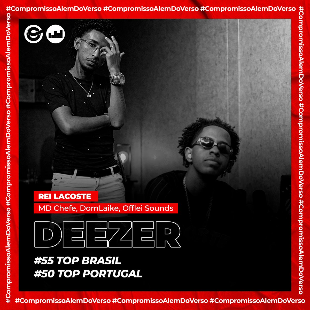 ONErpmbr's tweet photo. Foi aqui que pediram #TopCharts da #FamíliaONErpm? 😲🔥

O rapper @MDCHEFEOFF, um dos principais nomes da cena no Rio de Janeiro, dono do grande hit “Rei Lacoste”, ao lado de @domlaike e #OffleiSounds, estão repletos de conquistas envolvendo a famosa música! 💪✨ https://t.co/oiCZXtKfYy