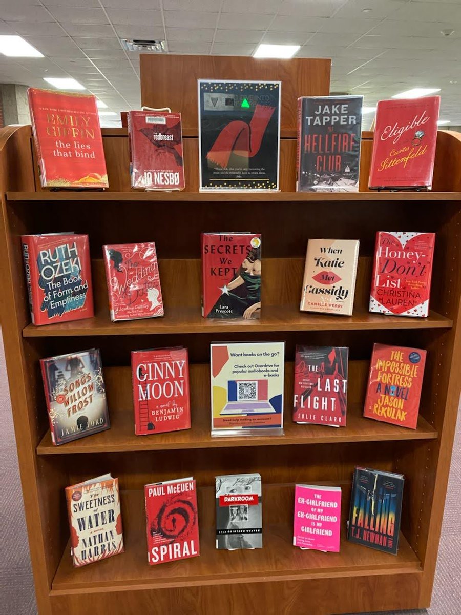 uwec_library's tweet image. In honor of Taylor Swift&apos;s Red album re-release, we pulled together some great RED reads!

*Please note that you are only borrowing the items and do eventually have to return them. Jake Gyllenhaal - we are looking at you.
#RedTaylorsVersion #TaylorSwift #McIntyreLibrary