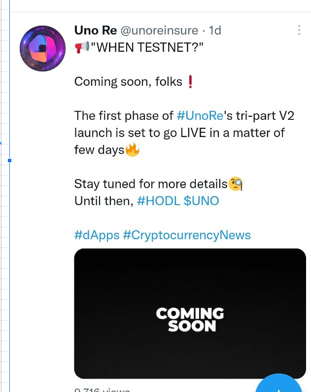 CryptoBTC_Chris's tweet photo. $UNO tri part v2 test net launching SOON!  

#Watchforapricerunup https://t.co/CGrP12F8hq