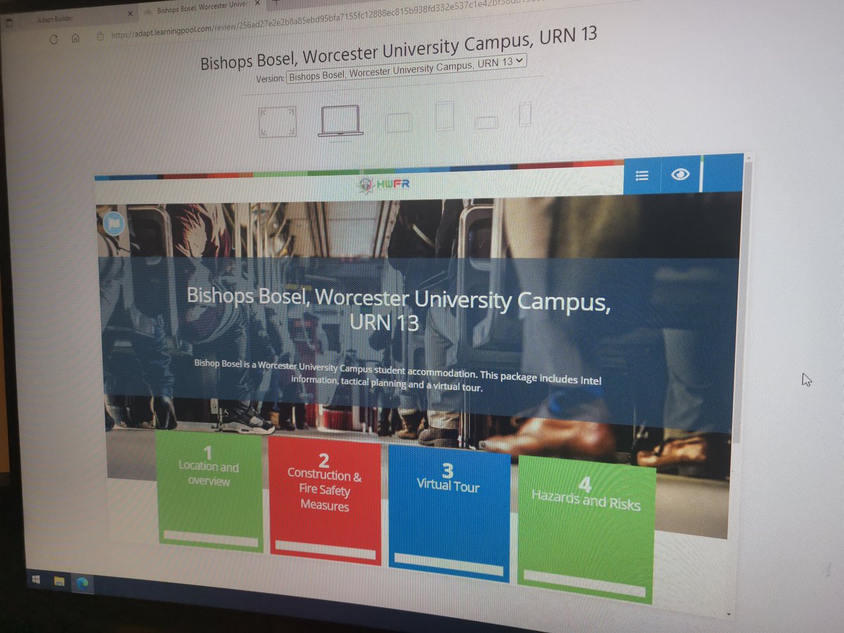HWFireNOGTeam's tweet photo. Working on the branding for the new eLearning, combining elements of the @hwfire website and internal #SharePoint so that its familiar to our learners https://t.co/ahTeoGihYn