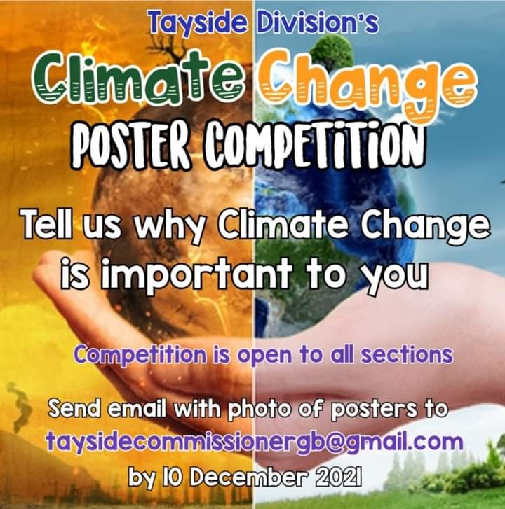 GB Tayside (@taysidegb) on Twitter photo Tayside Division
🌞🌍🌳 Climate Change Competition 🌳🌍🌞
Design a poster on why Climate Change is important to you!! Open to all sections.
Leaders should sent photo of poster with girls name, company and section to taysidecommissonergb@gmail.com by 10 December 2021 Tayside Division
🌞🌍🌳 Climate Change Competition 🌳🌍🌞
Design a poster on why Climate Change is important to you!! Open to all sections.
Leaders should sent photo of poster with girls name, company and section to taysidecommissonergb@gmail.com by 10 December 2021