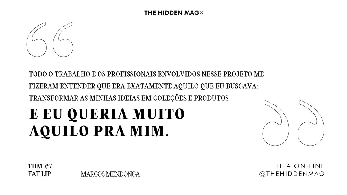 thehiddenmag's tweet photo. “Foi em 2011 que dei o primeiro passo em direção ao que viria a mudar a minha vida profissional (...)”.
Completando dez anos de carreira no design, @MarkinSays comemora com 10 conselhos que daria a si mesmo lá no começo da trajetória.
Leia na #THM7: https://t.co/JLtiVBPxY8 https://t.co/6FvmgfX4aF