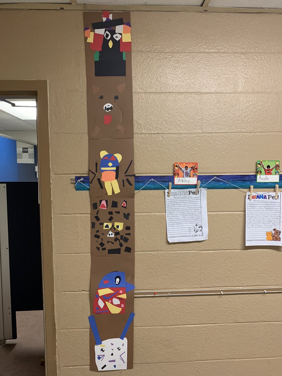 NicoleBensonRMS's tweet photo. So proud of my Second Graders, wonderful creativity on their totem pole animals. 👏@NicoleBensonRMS https://t.co/CfJsopQBs7