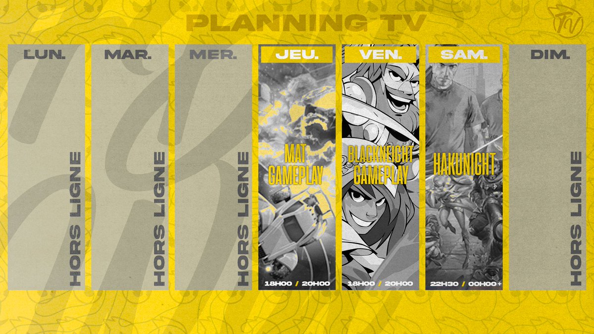 📅 Planning semaine du 15/11
➡️ twitch.tv/daylight_esc