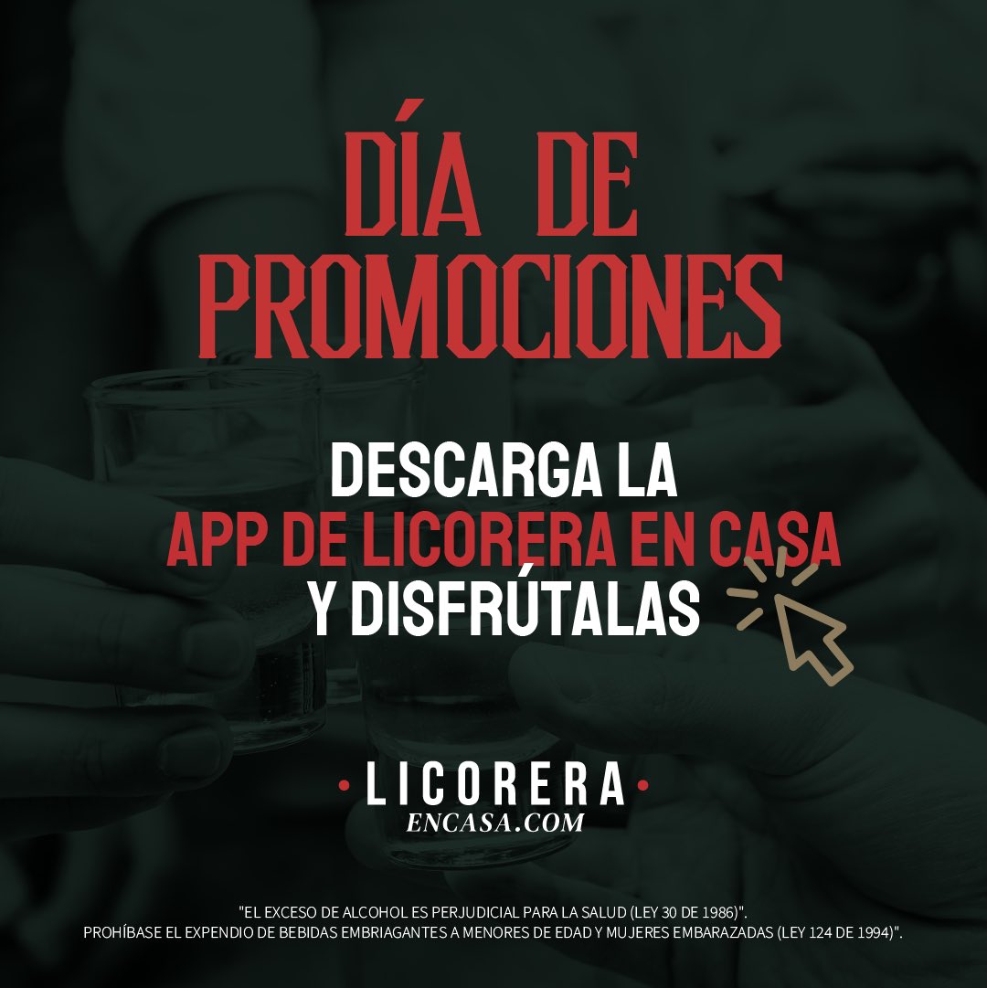 Si te encuentras en Manizales o VillaMaría descárgate ya la app de Licorera en Casa y descubre las promos que tenemos, además por realizar la compra te daremos un regalo. 
Yo de ti aprovecho ya 
licoreraencasa.com/productos/ofer…