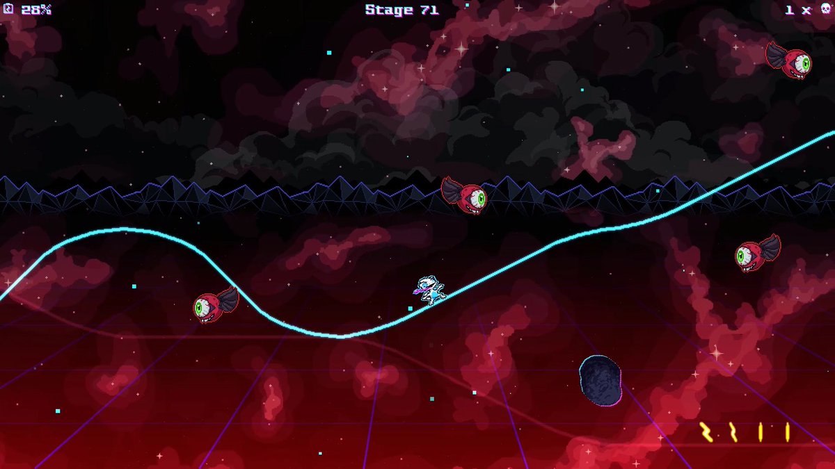 burninggoat_'s tweet photo. We added a new color schemes for each world. The red one is looking quite menacing though...

#Chameneon #indiedev #gamedev #indiegamedeveloper #indiegame #pixelart #vacaroxa https://t.co/5OaVTynVFT