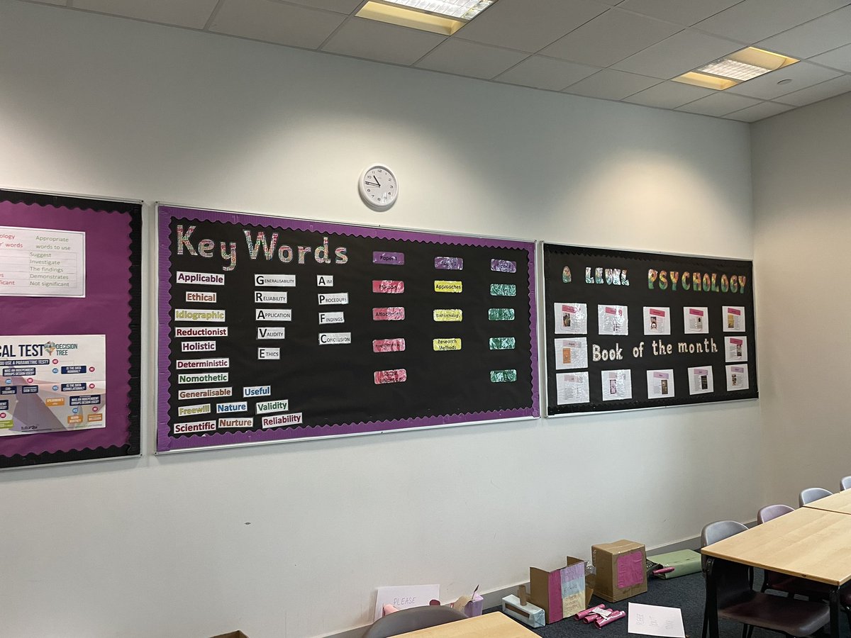 KwallPE94's tweet photo. Can’t complain about having a second subject when I get a classroom and I love it! I think it’s taking nice shape #Classroom #Psychology #PE https://t.co/85tjuF6nGD