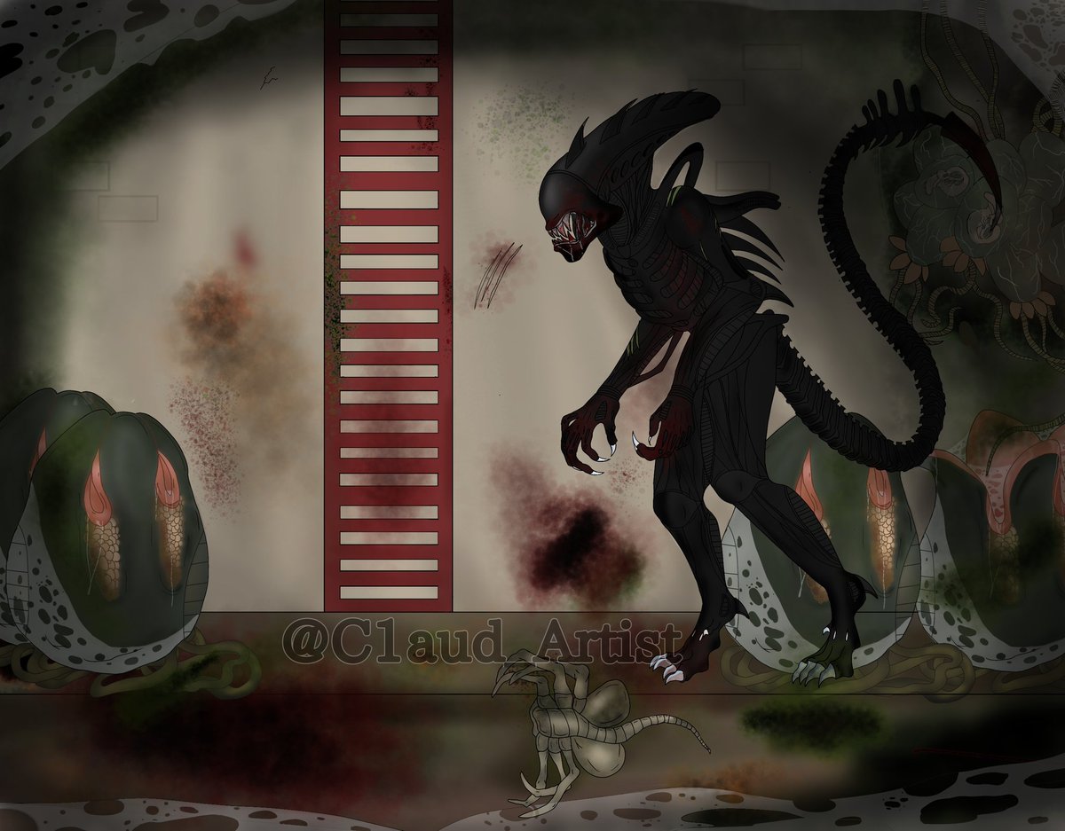 C1aud_Artis4's tweet photo. The Alien's Nest π½
(This is my own alien, invented by me)
#xenomorph #Alien #drawingalien #xenomorphart https://t.co/JjEh2q1p5m
