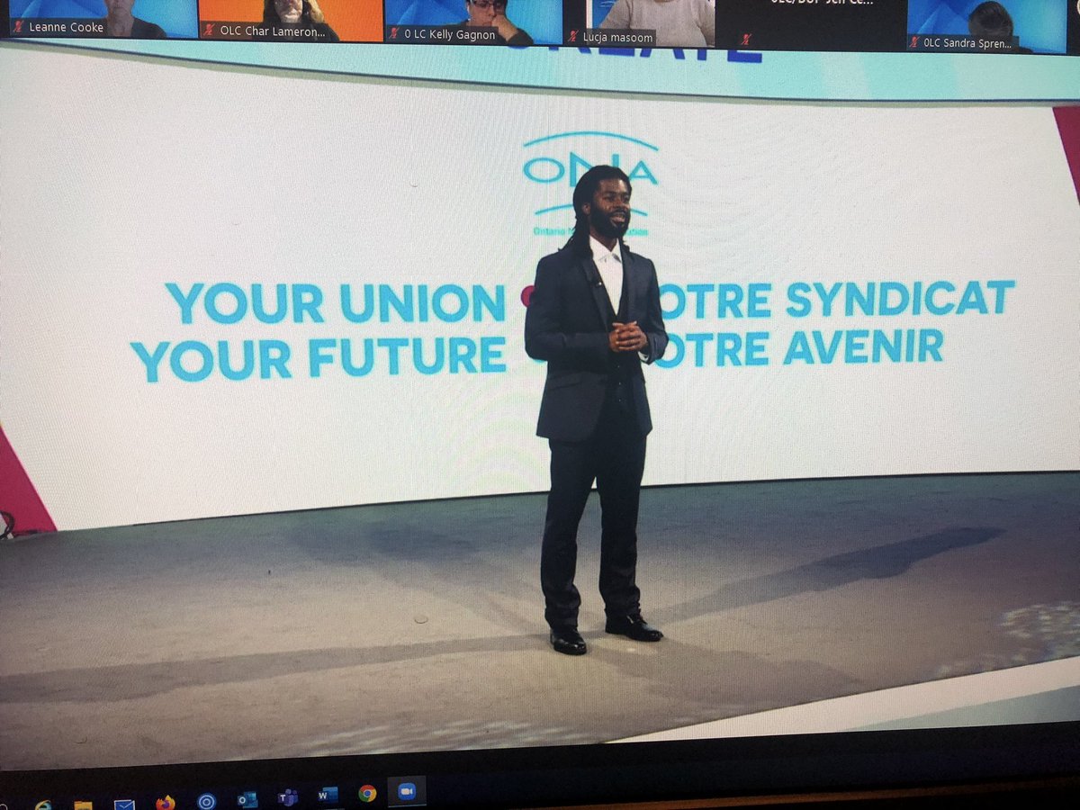CookeLeannec's tweet photo. Ontario’s Poet Laureate Randell Adjei created a poem for ONA members. Such a beautiful gesture and wonderful words. Thank you❤️ https://t.co/dZ4UnlxKoS