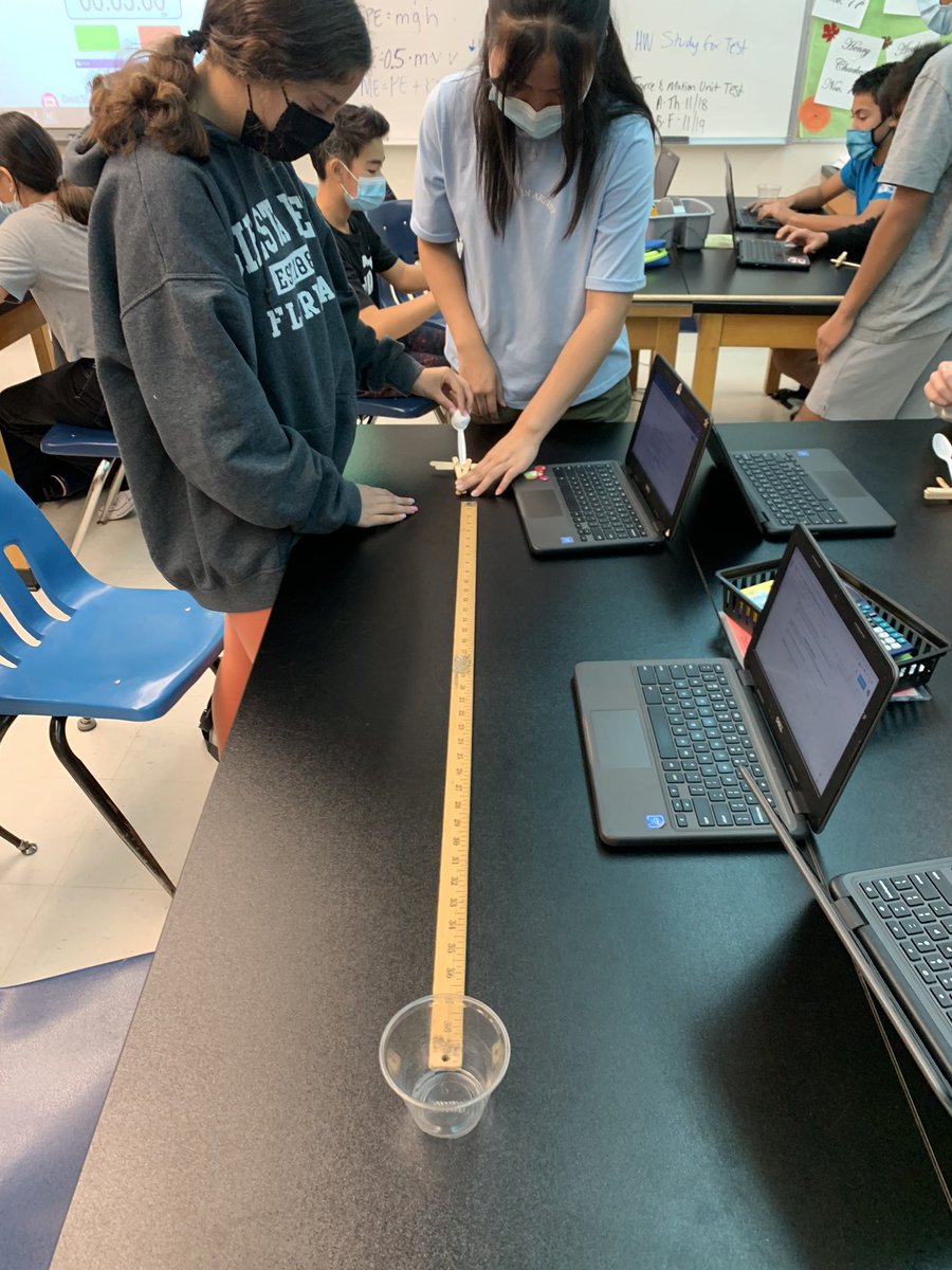 MissBunyard's tweet photo. Enjoyed working with students from other teams today during our extension catapult activity.  Other classrooms included opportunities for relearning before our test later in the week. https://t.co/l0St0vDolo
