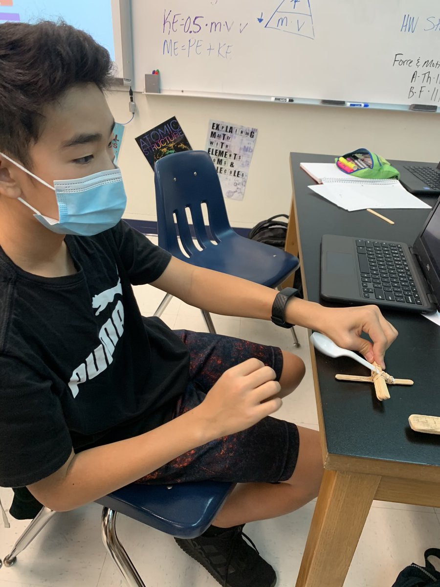 MissBunyard's tweet photo. Enjoyed working with students from other teams today during our extension catapult activity.  Other classrooms included opportunities for relearning before our test later in the week. https://t.co/l0St0vDolo