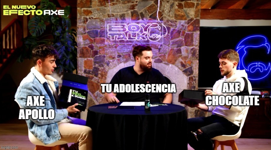 Y vosotros, ¿también erais de Axe Chocolate?😝🤣Manita arriba quien siga usándolo 🖐️<a href="/thecarolos/">Carola</a> <a href="/Karchezzz/">Karchez</a> <a href="/IbaiLlanos/">Ibai</a> #BoytalkByAxe #Axe #AxeChocolate #Boytalk