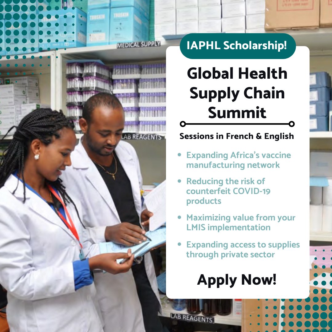 HealthSCM's tweet photo. Do you work at the #LastMile? Are you involved in the #COVID-19 #SupplyChain? Then you could benefit from attending the GHSC virtual summit! 

IAPHL will be sponsoring 50 members at no cost. All sessions are available in French &amp; English!

APPLY TODAY: https://t.co/iuyJWH0Ntd. https://t.co/kanU89TEXK
