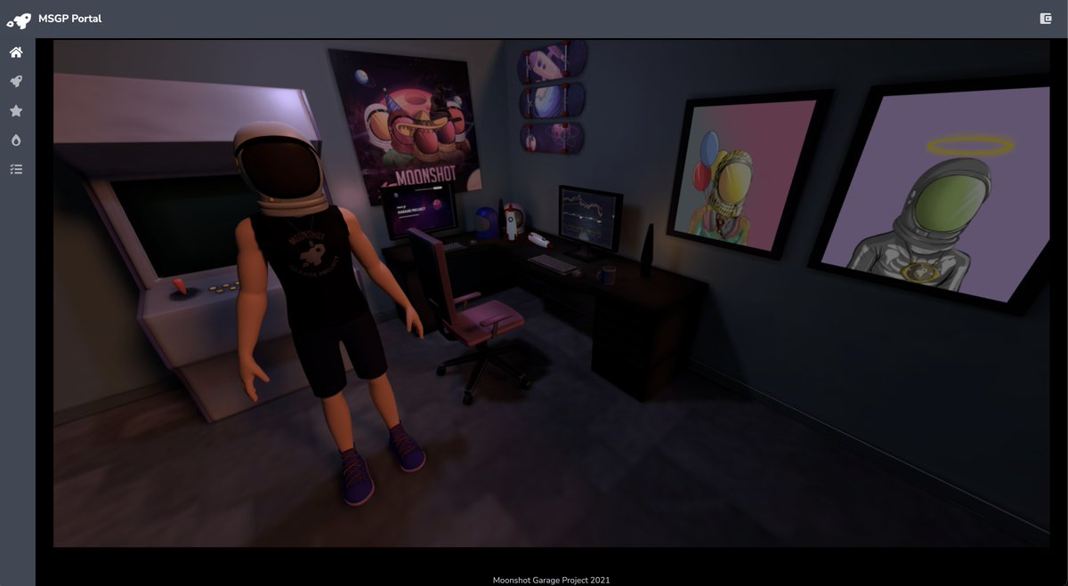 MoonshotGP's tweet photo. Oh WOW!! I just noticed that my own MSGPs are now displayed on our Member Portal 3D Garage Wall ❤️‍🔥

LFG!! 🚀

Check yours &amp; post it below!! 👇

#NFT #NFTCommunity #Metaverse #IMX #Launchpad https://t.co/7z32fzYW8n