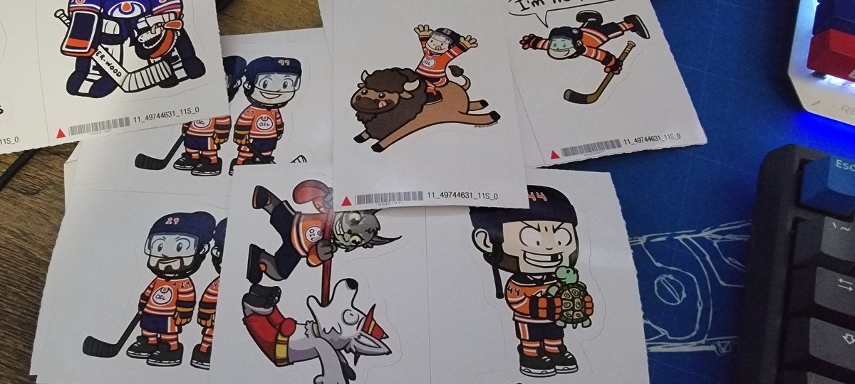 npaufler's tweet photo. Got my stickers from @WendolynLamchop in. Destined for Christmas gifts so hopefully nobody who's getting one sees this :) https://t.co/C3ZNtHQJk0