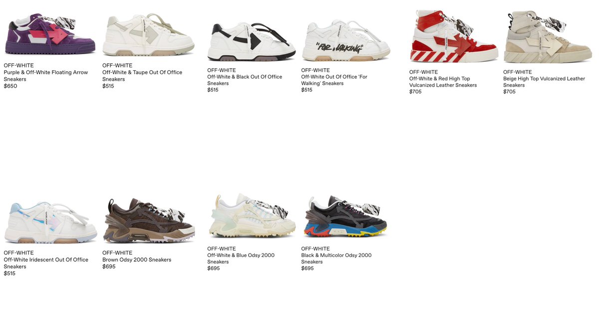 snkr_twitr's tweet photo. Few NEW Off-White Sneakers dropped via Ssense 

https://t.co/Sd9btsv2X3

#AD https://t.co/UsHalmMKfz