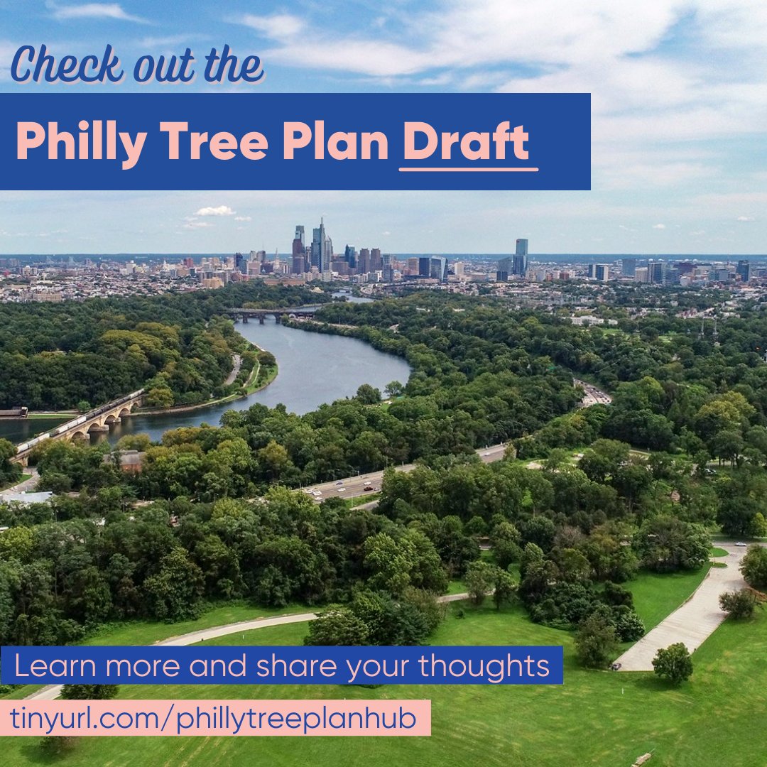 DerekGreenPHL's tweet photo. Over 8,000 Philadelphians contributed to the Philly Tree Plan that guides tree canopy growth over the next 30 years. But it's not complete without your input. Provide your insight before 12/1. https://t.co/Q6x5Cf7LMU #PhillyTreePlan #CityofArborlyLove #GreenPhilly #UrbanForestry https://t.co/mtY345HmZ0