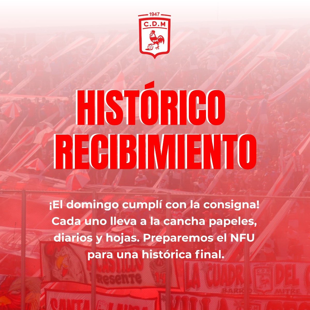 LA TRIBUNA DE MORÓN VA A SER UNA FIESTA 🐔
